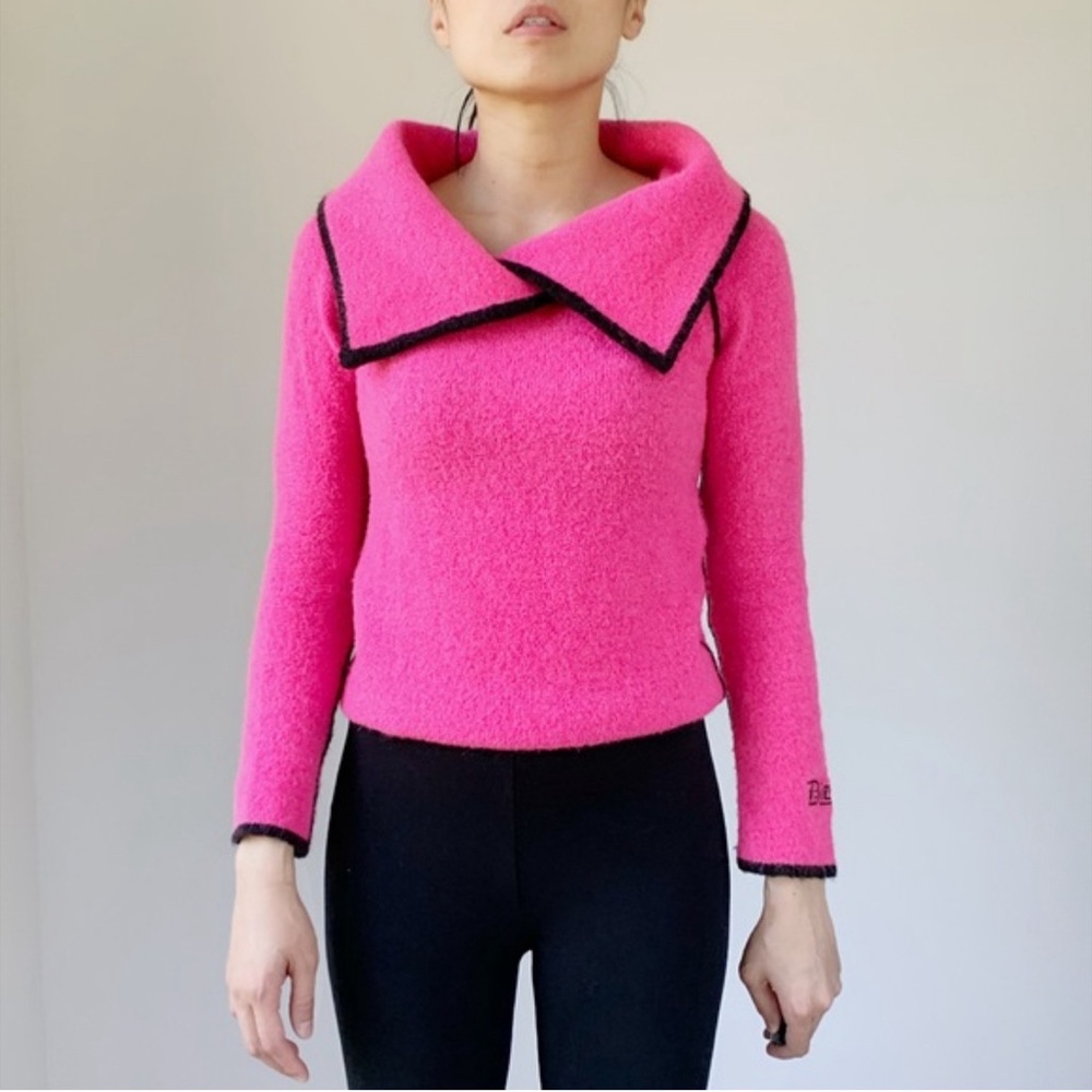 Diesel Pink Cowl Neck Sweater